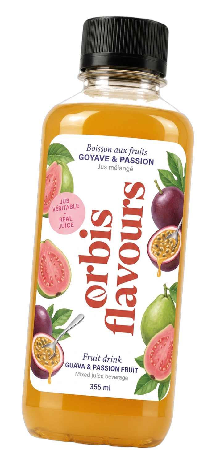 Bouteille Örbis Flavours Goyave & Passion, 355 ml